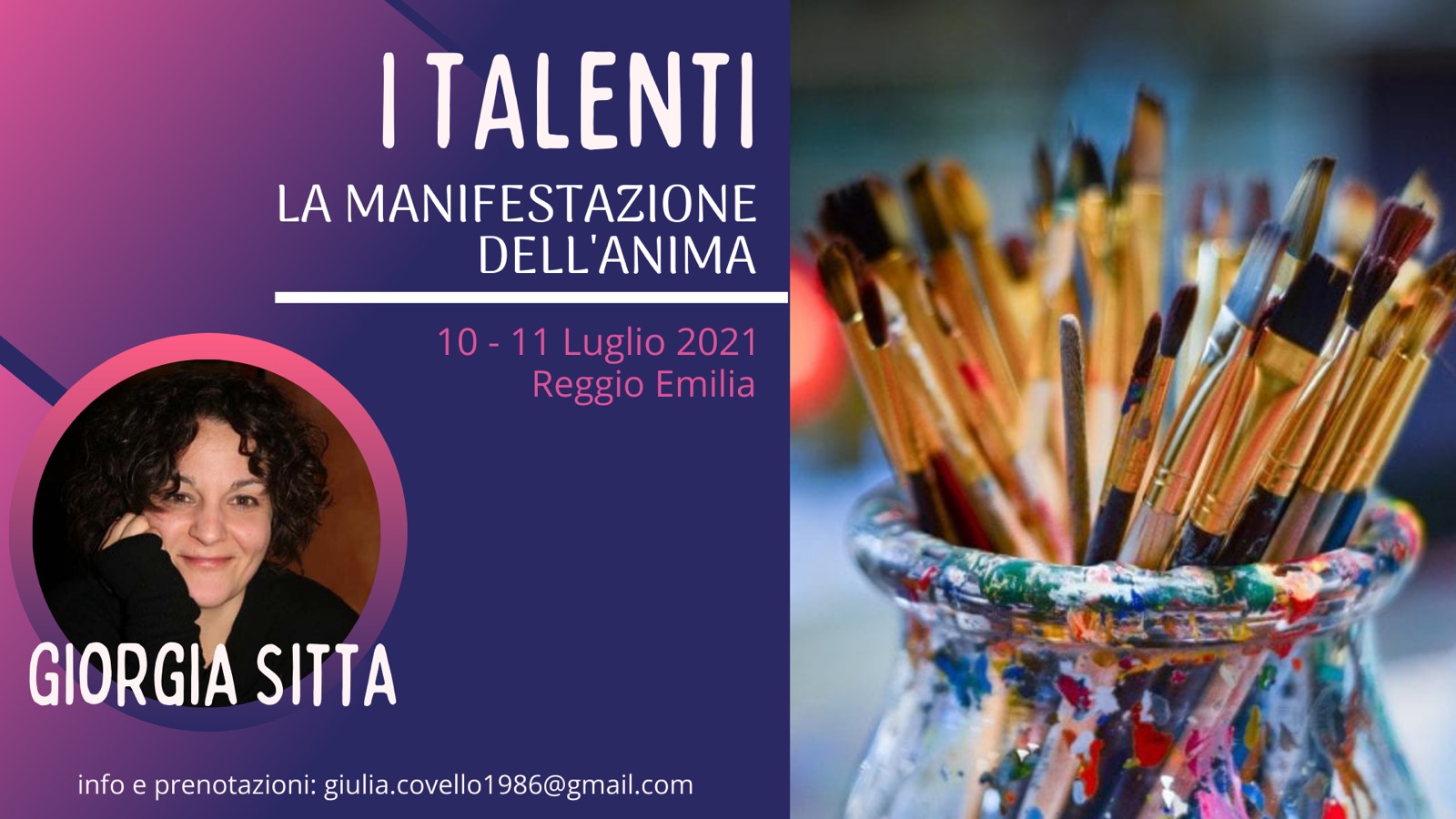 Reggio Emilia. "I talenti: la manifestazione dell'Anima"