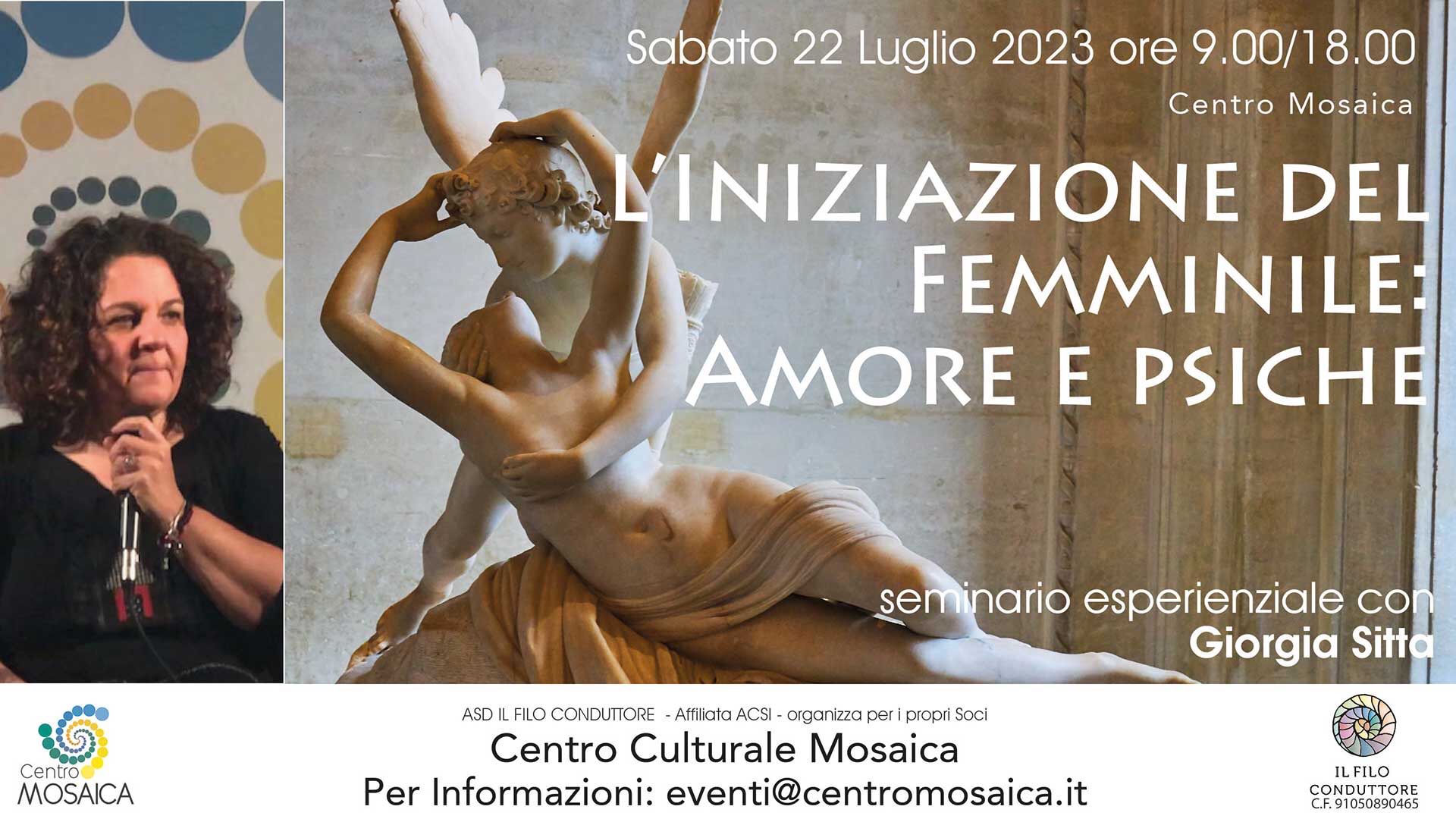 Lido di Camaiore: "L'Iniziazione del Femminile: Amore e Psiche"
