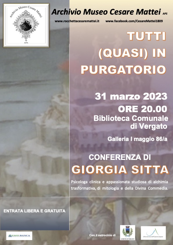 Vergato, conferenza gratuita: "Tutti (quasi) in Purgatorio"