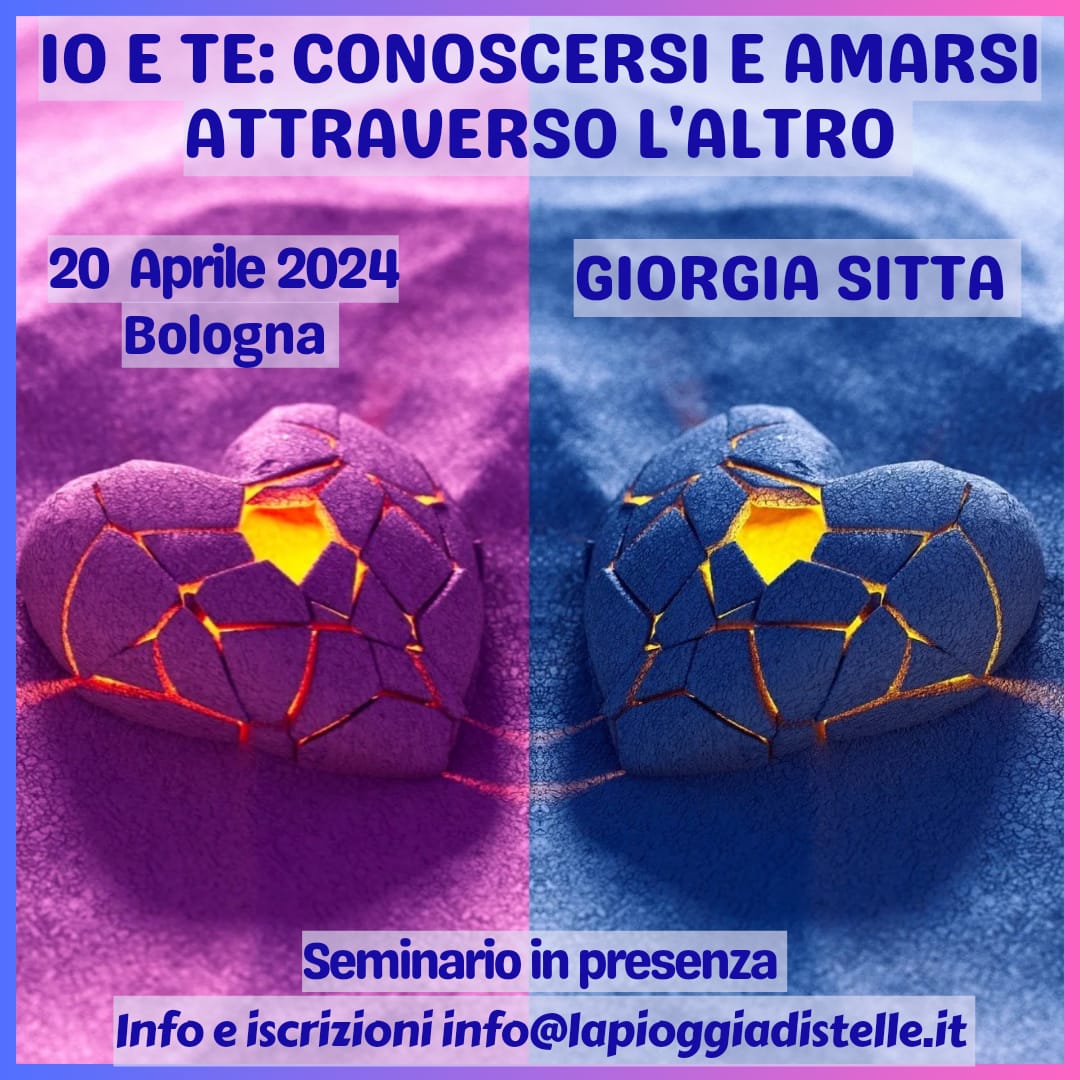 BOLOGNA, "Io e Te: Conoscersi e amarsi attraverso l'altro"