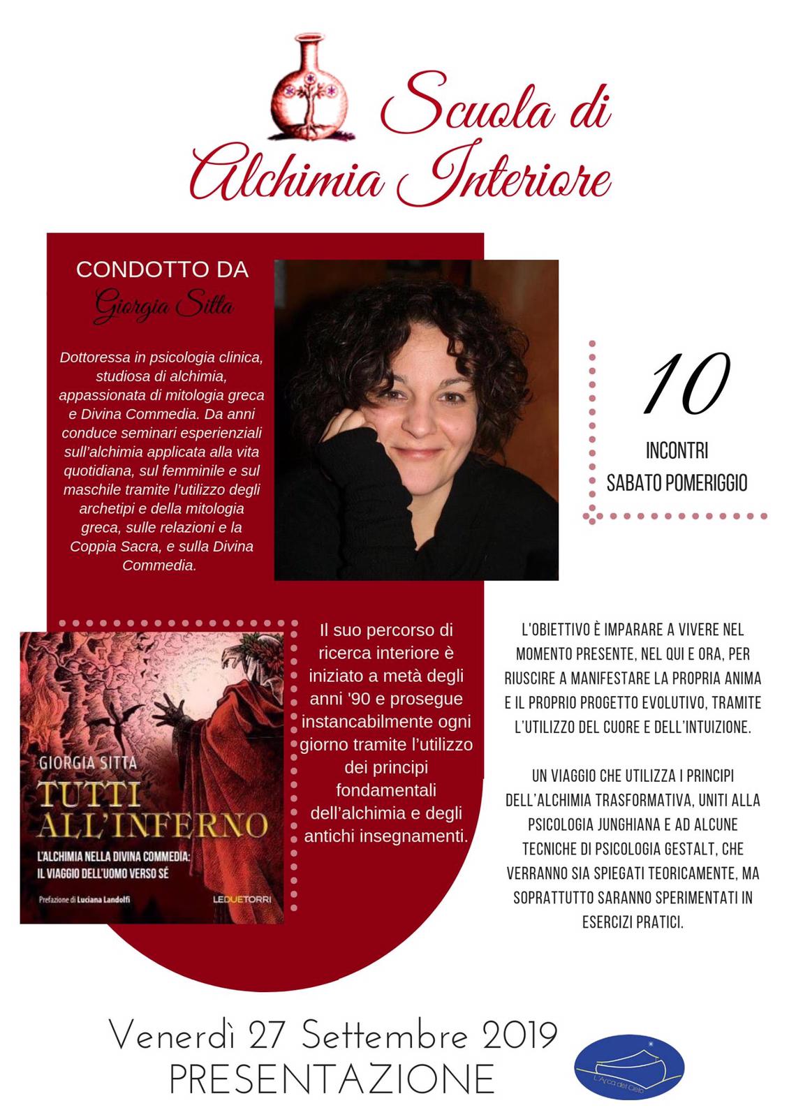 Reggio Emilia. "Corso di Alchimia" condotto da Giorgia Sitta