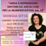 Bologna: "Ansia e Depressione, sintomi da ascoltare per la manifestazione del Sé"