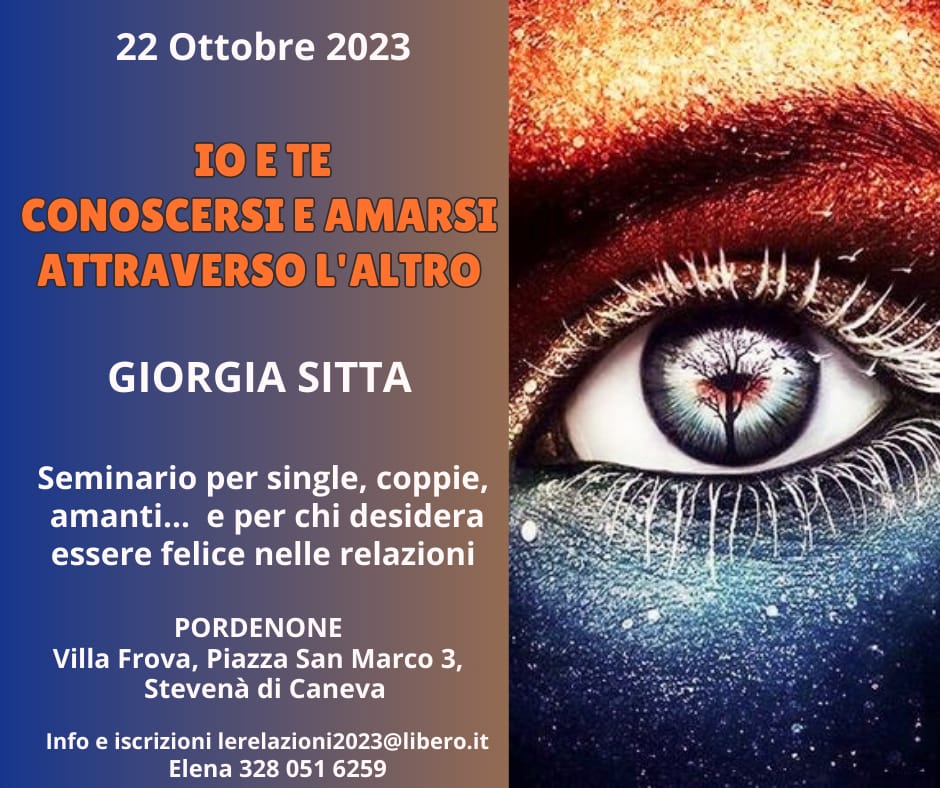 Pordenone: "Io e te: conoscersi e amarsi attraverso l'altro"